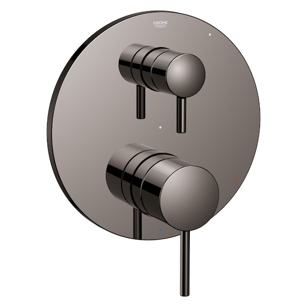 Timeless Pressure Balance Valve Trim With 2-Way Diverter With Cartridge, Gray